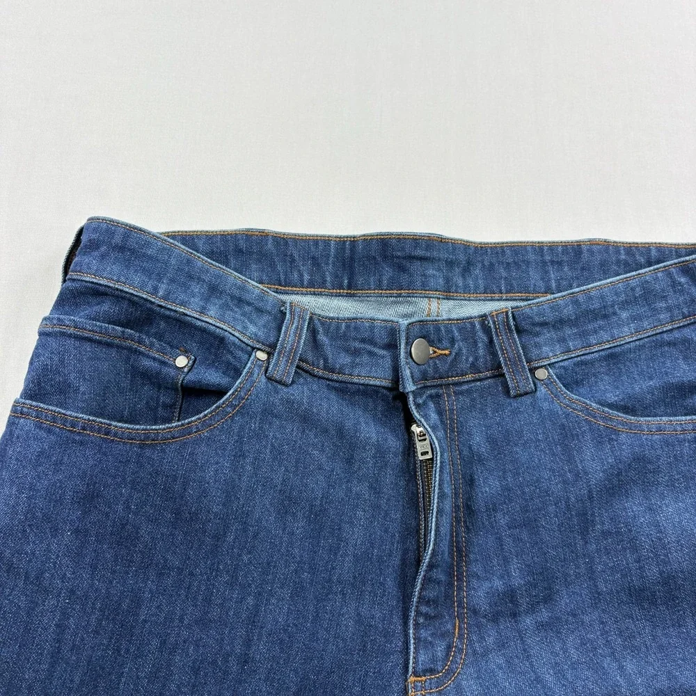40 Grit Jeans Mens 36x34 Blue Duluth Trading Co Stretch Workwear Straight Leg